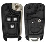 Auto si Moto - Electronice auto - Accesorii electronice auto - Carcasa Cheie Auto Techstar® Chevrolet, Vauxhall, 2 Butoane - Infinity.ro