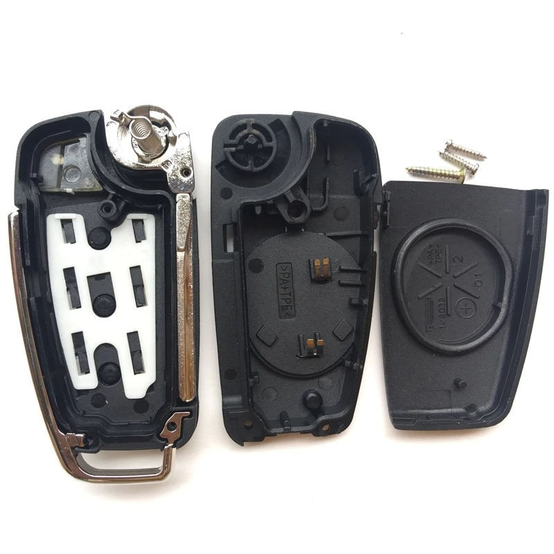 Auto si Moto - Electronice auto - Accesorii electronice auto - Carcasa Cheie Auto Techstar® Audi A4, A3, A6, A8, TT, Q7, 3 Butoane - Infinity.ro