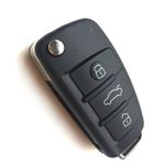 Auto si Moto - Electronice auto - Accesorii electronice auto - Carcasa Cheie Auto Techstar® Audi A4, A3, A6, A8, TT, Q7, 3 Butoane - Infinity.ro