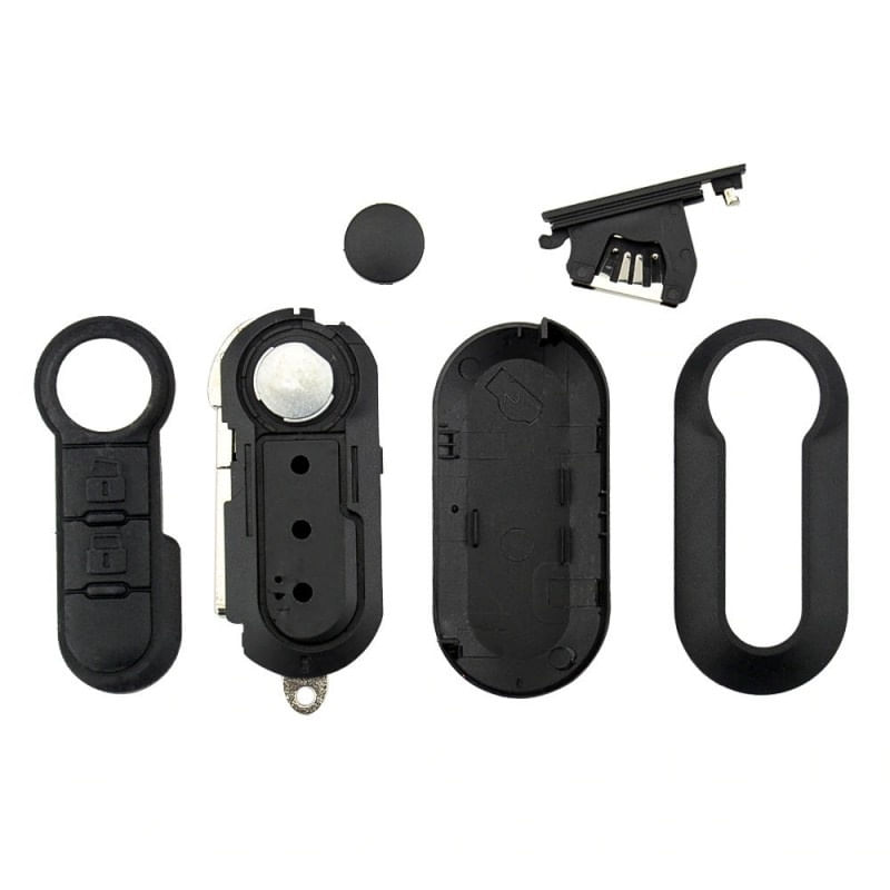 Auto si Moto - Electronice auto - Accesorii electronice auto - Carcasa Cheie Auto Techstar® Fiat 500, Ducato, Bravo Stilo, Punto, Panda, 2 Butoane - Infinity.ro