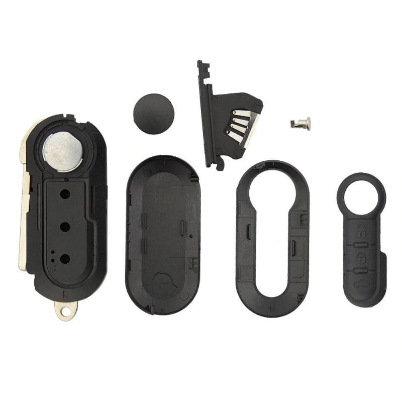 Auto si Moto - Electronice auto - Accesorii electronice auto - Carcasa Cheie Auto Techstar® Fiat 500, Ducato, Bravo Stilo, Punto, Panda, 2 Butoane - Infinity.ro