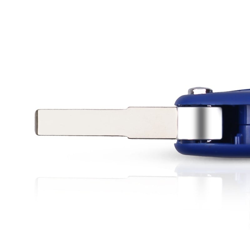 Auto si Moto - Electronice auto - Accesorii electronice auto - Carcasa Cheie Auto Techstar® Fiat Punto, Ducato, Panda, Bravo Doblo, 3 Butoane, Albastru - Infinity.ro