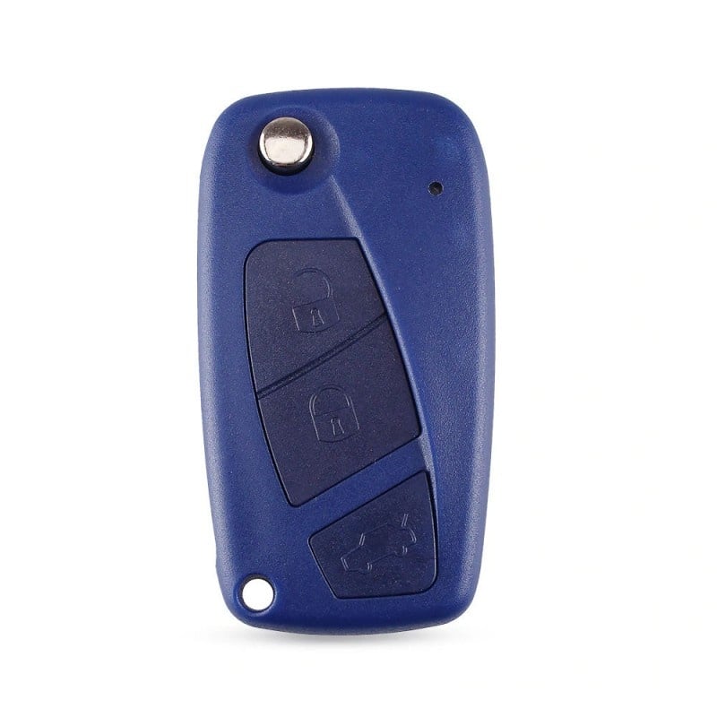 Auto si Moto - Electronice auto - Accesorii electronice auto - Carcasa Cheie Auto Techstar® Fiat Punto, Ducato, Panda, Bravo Doblo, 3 Butoane, Albastru - Infinity.ro