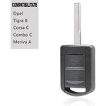 Auto si Moto - Electronice auto - Accesorii electronice auto - Carcasa Cheie Auto Techstar pentru Opel Astra H, Zafira B, Vectra C, Meriva - 2 Butoane - Infinity.ro