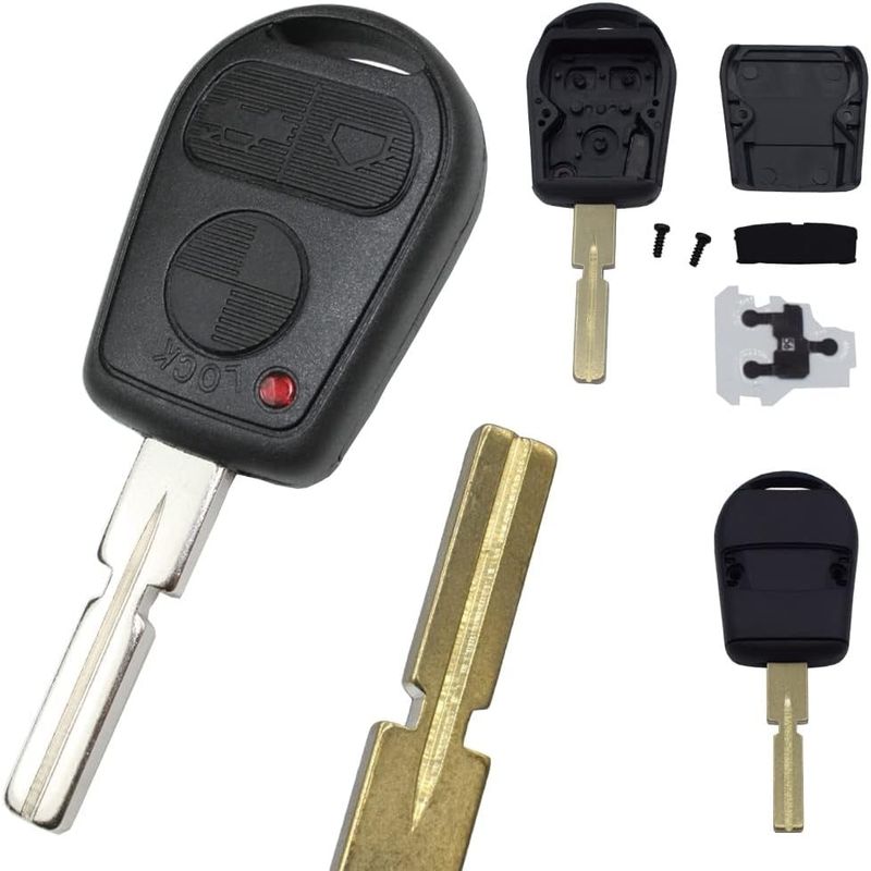 Auto si Moto - Electronice auto - Accesorii electronice auto - Carcasa Cheie Auto Techstar pentru BMW E36, E31, E38, E39, E40 - 3 Butoane - Lama HU58 - Infinity.ro