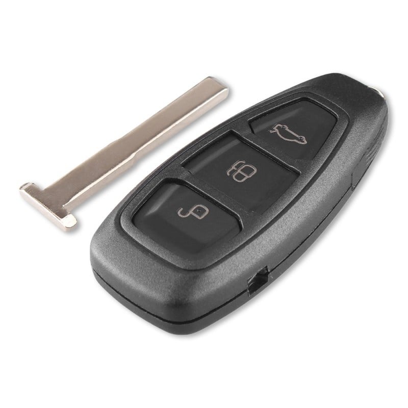 Auto si Moto - Electronice auto - Accesorii electronice auto - Carcasa Cheie Auto Techstar® Ford Focus, C-Max, Mondeo, Kuga, Fiesta, 3 Butoane, HU101 - Infinity.ro