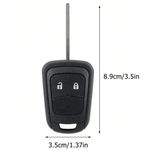 Auto si Moto - Electronice auto - Accesorii electronice auto - Carcasa Cheie Auto Techstar® cu 2 Butoane pentru Opel Astra J, Insignia A, Corsa E, Mokka, Zafira C, Meriva B, Adam - Infinity.ro