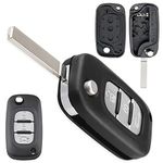 Auto si Moto - Electronice auto - Accesorii electronice auto - Carcasa cheie auto tip briceag Techstar pentru Renault – 3 butoane, compatibila cu Clio, Megane, Kangoo, Fluence - Infinity.ro