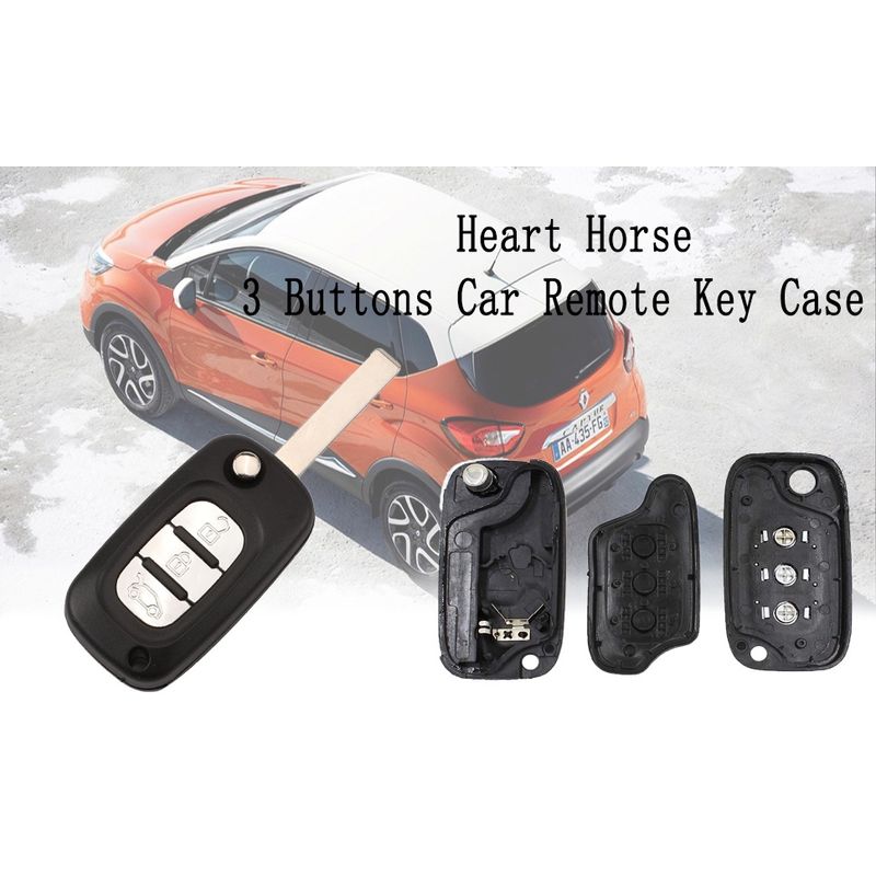 Auto si Moto - Electronice auto - Accesorii electronice auto - Carcasa cheie auto tip briceag Techstar pentru Renault – 3 butoane, compatibila cu Clio, Megane, Kangoo, Fluence - Infinity.ro
