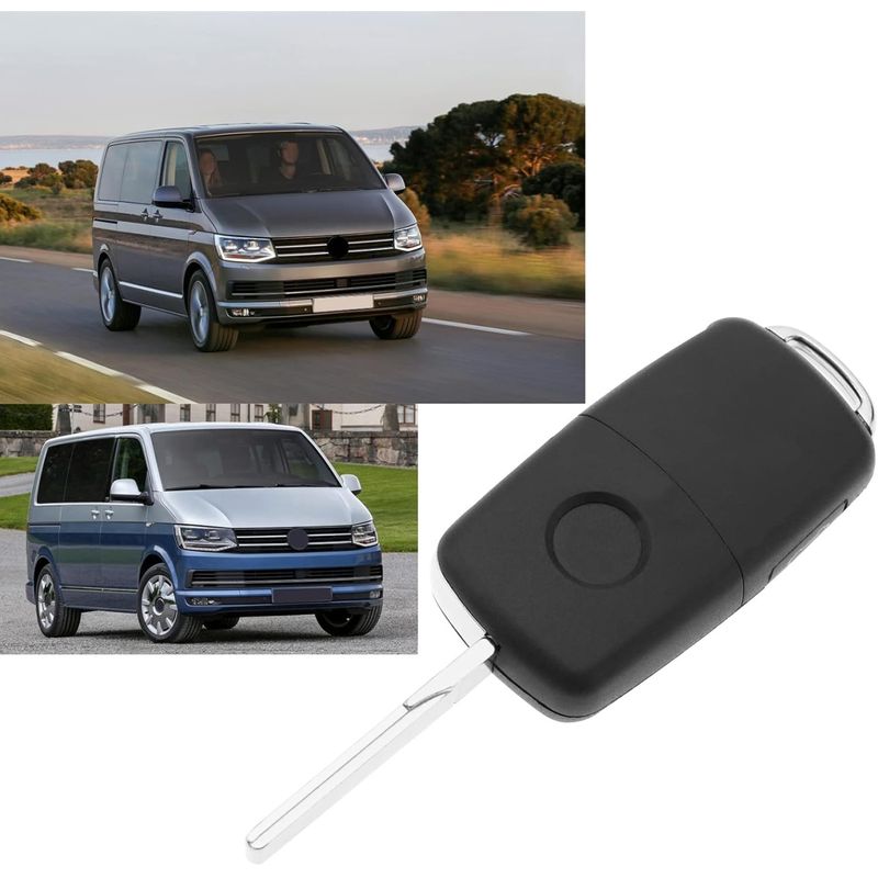 Auto si Moto - Electronice auto - Accesorii electronice auto - Carcasa Cheie Auto Techstar pentru VW Volkswagen Transporter T5 T6, Sharan, Alhambra - 5 Butoane - Infinity.ro