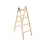Sport si Outdoor - Ciclism - Piese pentru biciclete - Scule biciclete - Scara lemn, 2 tronsoane, 4 trepte, carlig pentru galeata, max 150 kg, 1.32 m, Strend Pro - Infinity.ro