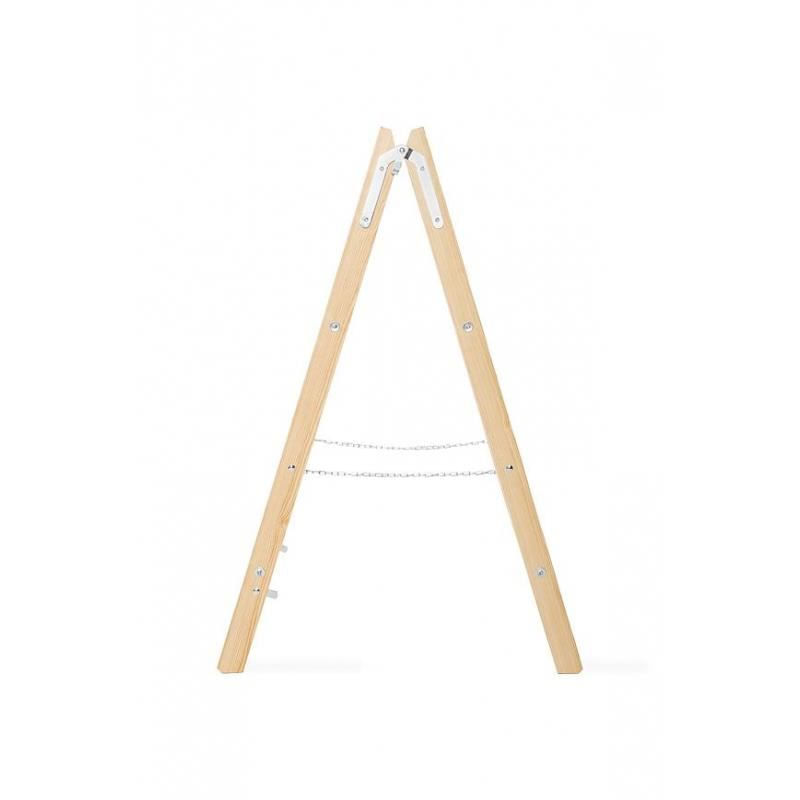 Sport si Outdoor - Ciclism - Piese pentru biciclete - Scule biciclete - Scara lemn, 2 tronsoane, 4 trepte, carlig pentru galeata, max 150 kg, 1.32 m, Strend Pro - Infinity.ro