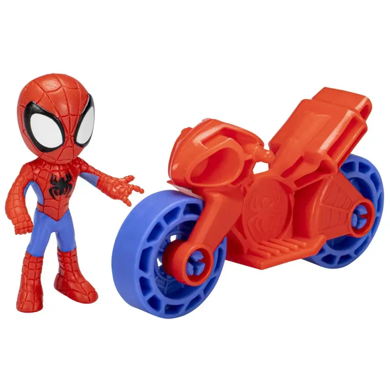 Jucarii, Copii si Bebe - Jucarii si jocuri - Figurine - Spiderman set motocicleta si figurina spidey 6cm - Infinity.ro