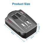 Auto si Moto - Electronice auto - Statii radio si detectoare radar - Detector Radar Auto Techstar® V9, Laser, Alerta Voce, Sistem Alarma Viteza, K Band, Ka Band - Infinity.ro