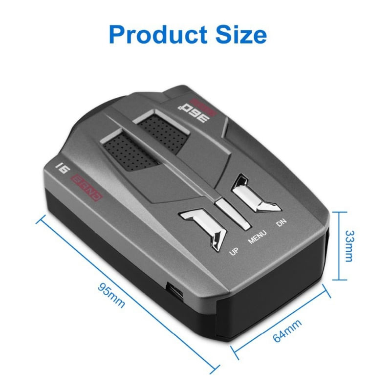 Auto si Moto - Electronice auto - Statii radio si detectoare radar - Detector Radar Auto Techstar® V9, Laser, Alerta Voce, Sistem Alarma Viteza, K Band, Ka Band - Infinity.ro