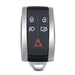 Auto si Moto - Electronice auto - Accesorii electronice auto - Carcasa Cheie Auto Jaguar cu 5 butoane, Compatibila modelele Jaguar XF, XFR, XK, XKR, X-Type, S-Type, 2006-2015 - Infinity.ro