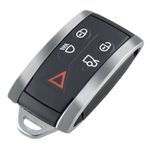 Auto si Moto - Electronice auto - Accesorii electronice auto - Carcasa Cheie Auto Jaguar cu 5 butoane, Compatibila modelele Jaguar XF, XFR, XK, XKR, X-Type, S-Type, 2006-2015 - Infinity.ro