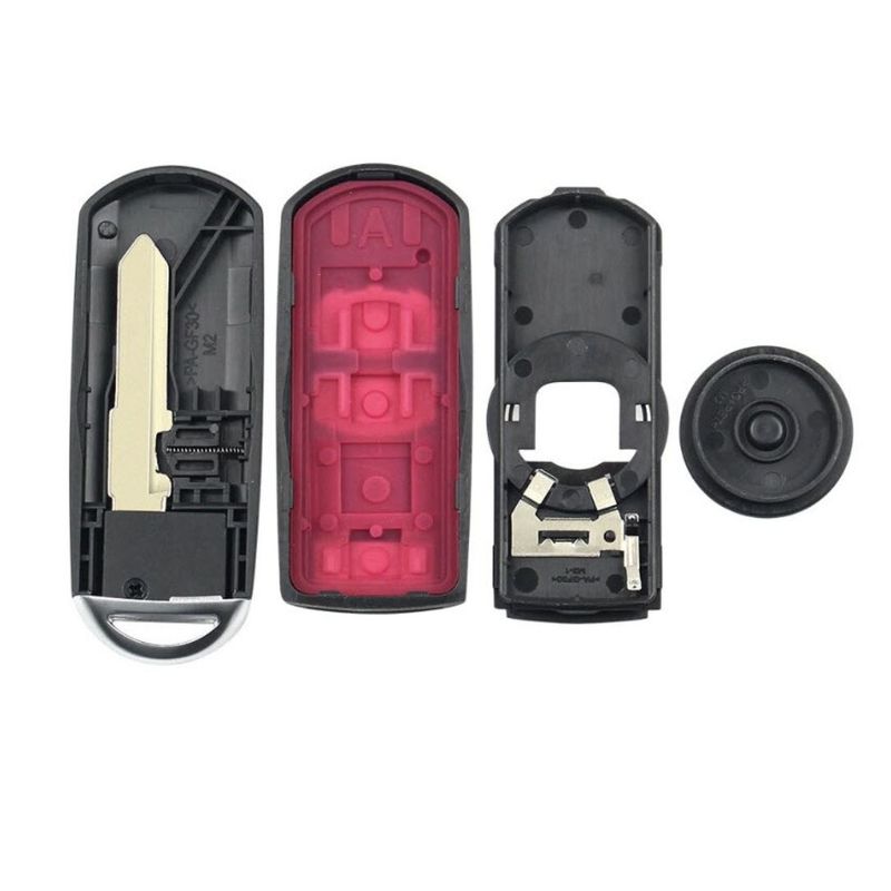 Auto si Moto - Electronice auto - Accesorii electronice auto - Carcasa Cheie Auto Techstar®, Compatibila Mazda 2, 3, 5, 6, CX-3, CX-5, CX-7, CX-9, Lamela Canelura Dreapta, 3 butoane - Infinity.ro