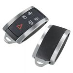 Auto si Moto - Electronice auto - Accesorii electronice auto - Carcasa Cheie Auto Jaguar cu 5 butoane, Compatibila modelele Jaguar XF, XFR, XK, XKR, X-Type, S-Type, 2006-2015 - Infinity.ro