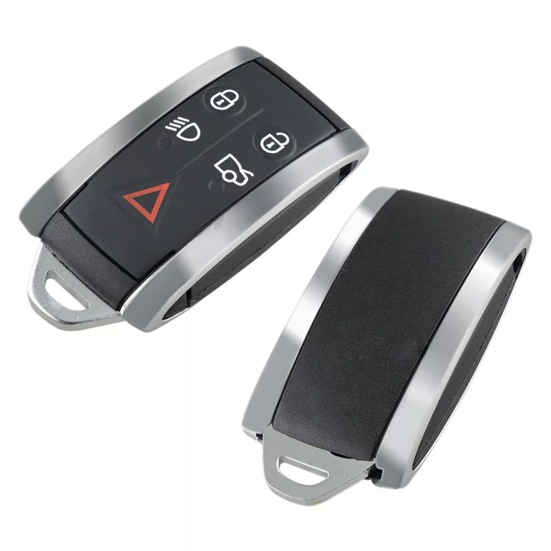 Auto si Moto - Electronice auto - Accesorii electronice auto - Carcasa Cheie Auto Jaguar cu 5 butoane, Compatibila modelele Jaguar XF, XFR, XK, XKR, X-Type, S-Type, 2006-2015 - Infinity.ro