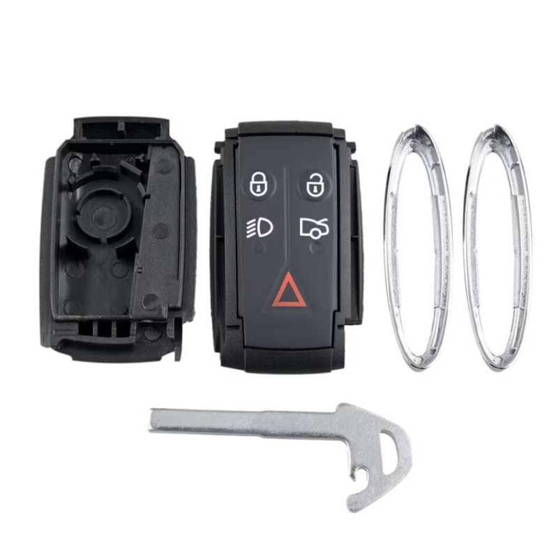 Auto si Moto - Electronice auto - Accesorii electronice auto - Carcasa Cheie Auto Jaguar cu 5 butoane, Compatibila modelele Jaguar XF, XFR, XK, XKR, X-Type, S-Type, 2006-2015 - Infinity.ro