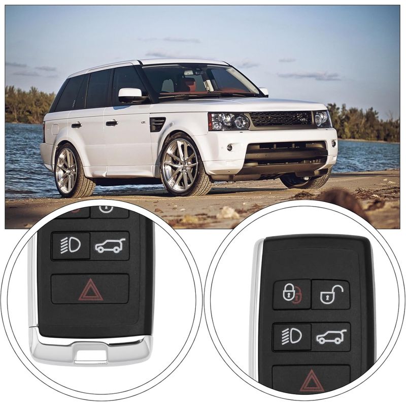 Auto si Moto - Electronice auto - Accesorii electronice auto - Carcasa Cheie Auto Techstar pentru Land Rover Range Rover Evoque, Sport, Discovery 3, Freelander 2 - 3 Butoane - Infinity.ro