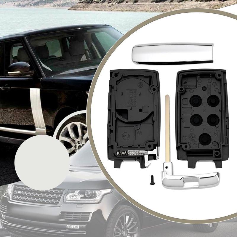 Auto si Moto - Electronice auto - Accesorii electronice auto - Carcasa Cheie Auto Techstar pentru Land Rover Range Rover Evoque, Sport, Discovery 3, Freelander 2 - 3 Butoane - Infinity.ro