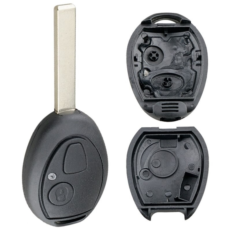 Auto si Moto - Electronice auto - Accesorii electronice auto - Carcasa Cheie Auto Techstar® LandRover Discovery, Rover 75, Mini Copper, BMW Z3, Z4, X3, X5, e46, e39, 2 Butoane, HU92 - Infinity.ro