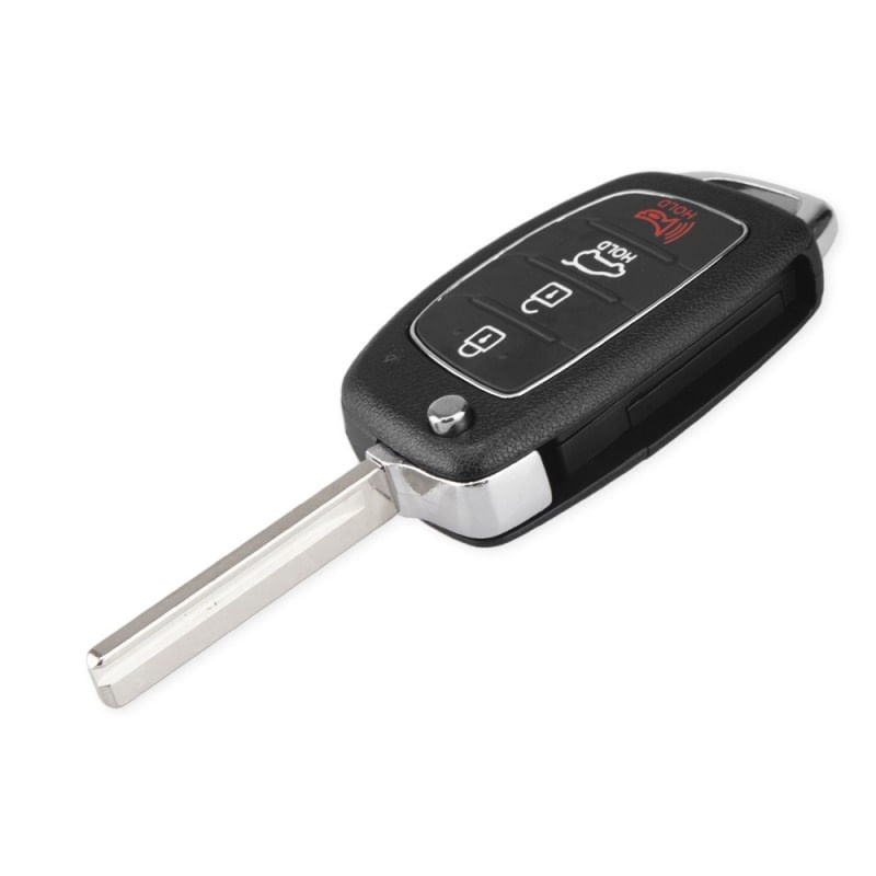 Auto si Moto - Electronice auto - Accesorii electronice auto - Carcasa Cheie Auto Techstar® Hyundai, Santa FE, IX25, IX35, IX45, 4 Butoane, TOY40 - Infinity.ro