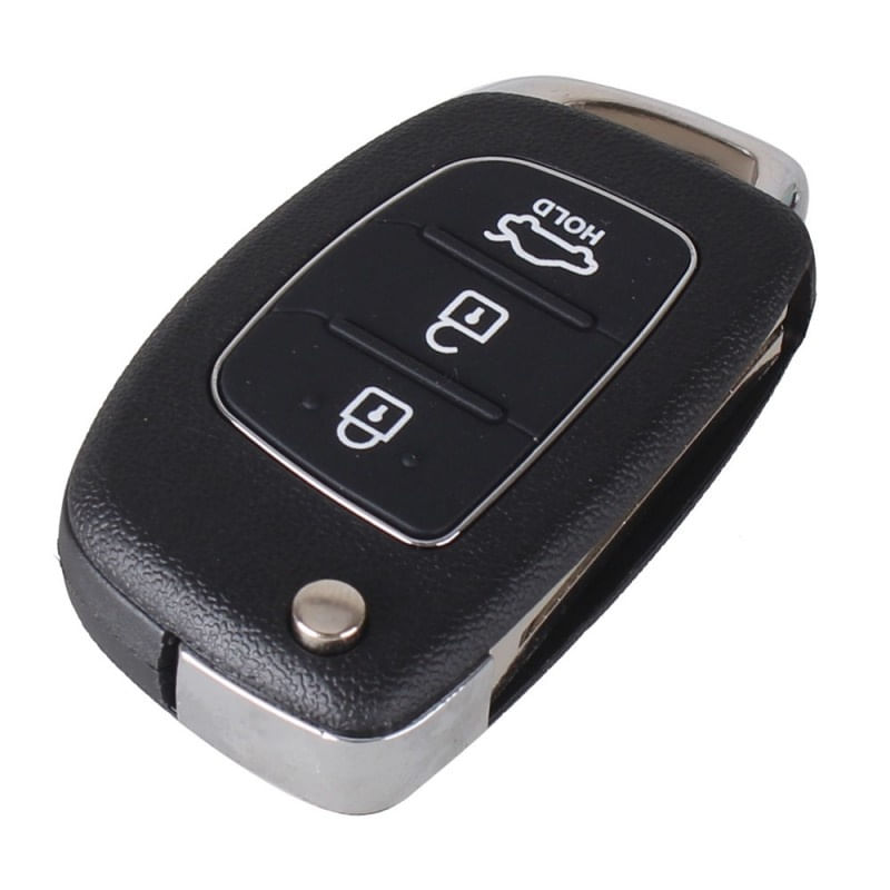 Auto si Moto - Electronice auto - Accesorii electronice auto - Carcasa Cheie Auto Techstar® Hyundai, Santa FE, IX25, IX35, IX45, 3 Butoane, TOY40 - Infinity.ro