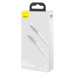 Laptop, Telefoane si Tablete - Telefoane mobile si accesorii - Accesorii Telefoane - Cabluri si adaptoare telefoane - Cablu Type-C, Super Fast Charge, 100W, 2m - Baseus Cafule Series Metal (CATJK-D02) - Alb - Infinity.ro