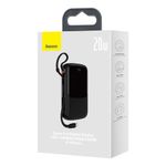 Laptop, Telefoane si Tablete - Telefoane mobile si accesorii - Accesorii Telefoane - Baterii externe - Baterie Externa 2x Lightning, Type-C, USB, 20000mAh, 20W - Baseus Qpow Pro (PPQD040001) - Negru - Infinity.ro