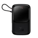 Laptop, Telefoane si Tablete - Telefoane mobile si accesorii - Accesorii Telefoane - Baterii externe - Baterie Externa 2x Lightning, Type-C, USB, 20000mAh, 20W - Baseus Qpow Pro (PPQD040001) - Negru - Infinity.ro