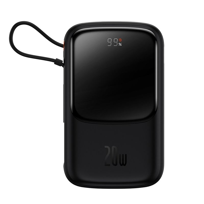 Laptop, Telefoane si Tablete - Telefoane mobile si accesorii - Accesorii Telefoane - Baterii externe - Baterie Externa 2x Lightning, Type-C, USB, 20000mAh, 20W - Baseus Qpow Pro (PPQD040001) - Negru - Infinity.ro