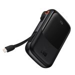 Laptop, Telefoane si Tablete - Telefoane mobile si accesorii - Accesorii Telefoane - Baterii externe - Baterie Externa 2x Lightning, Type-C, USB, 20000mAh, 20W - Baseus Qpow Pro (PPQD040001) - Negru - Infinity.ro