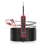 Auto si Moto - Reparatii si depanare - Scule auto - Testere si multimetre - Tester Multifunctional Techstar® Portabil pentru Circuite Auto 6V-24V DC cu Cablu de 5 metri, Protectie la Suprasarcina - Infinity.ro
