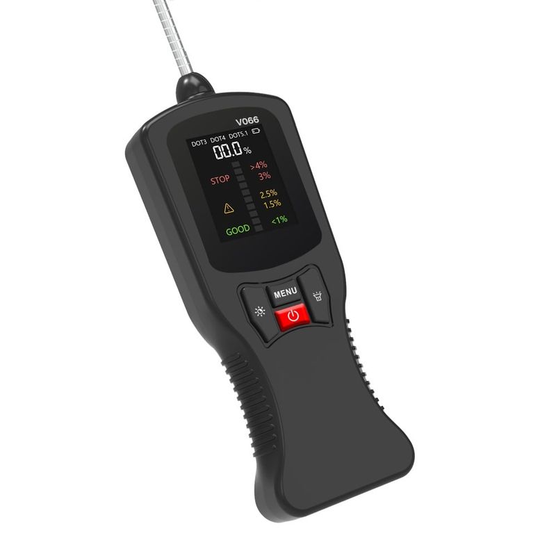 Auto si Moto - Reparatii si depanare - Scule auto - Testere si multimetre - Tester Digital Lichid de Frana Techstar® V066, cu Detectare Automata DOT3, DOT4, DOT5.1, Precizie Ridicata, Stilou - Infinity.ro