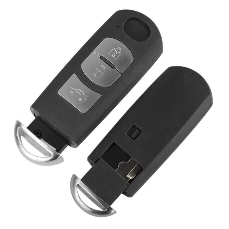 Auto si Moto - Electronice auto - Accesorii electronice auto - Carcasa cheie auto Techstar, pentru Mazda, cu 3 butoane, compatibila cu modelele Mazda 6 CX-5 CX-3 2014-2015, lamela - Infinity.ro