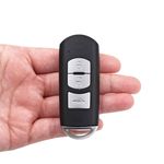 Auto si Moto - Electronice auto - Accesorii electronice auto - Carcasa cheie auto Techstar, pentru Mazda, cu 3 butoane, compatibila cu modelele Mazda 6 CX-5 CX-3 2014-2015, lamela - Infinity.ro