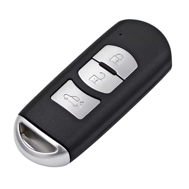 Auto si Moto - Electronice auto - Accesorii electronice auto - Carcasa cheie auto Techstar, pentru Mazda, cu 3 butoane, compatibila cu modelele Mazda 6 CX-5 CX-3 2014-2015, lamela - Infinity.ro