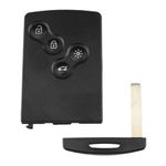 Auto si Moto - Electronice auto - Accesorii electronice auto - Carcasa Cheie Smartcard, 4 Butoane, Techstar, Compatibila cu Renault Megane III, Scenic, Laguna III, Clio, Captur - Infinity.ro
