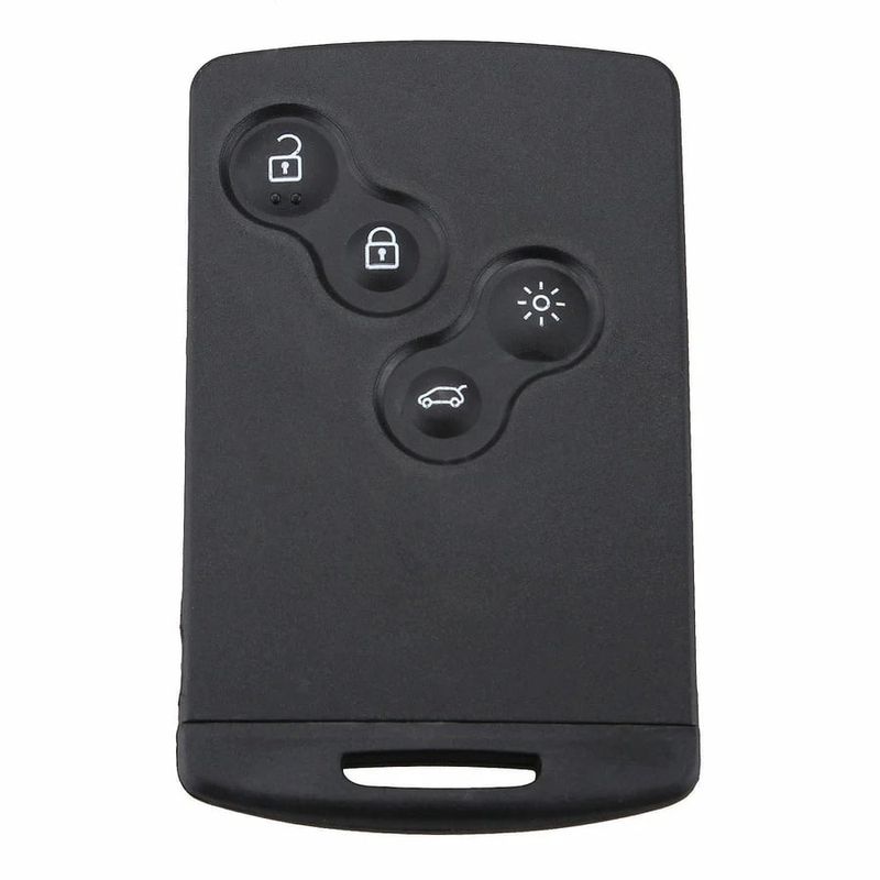 Auto si Moto - Electronice auto - Accesorii electronice auto - Carcasa Cheie Smartcard, 4 Butoane, Techstar, Compatibila cu Renault Megane III, Scenic, Laguna III, Clio, Captur - Infinity.ro