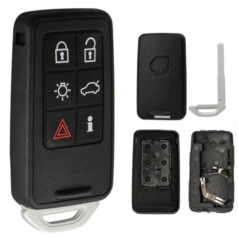Auto si Moto - Electronice auto - Accesorii electronice auto - Carcasa cheie auto Techstar pentru Volvo cu 6 butoane, compatibila cu S60, S80, V70, XC60, XC70 - Infinity.ro