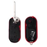 Auto si Moto - Electronice auto - Accesorii electronice auto - Carcasa cheie auto tip briceag Techstar pentru Fiat, Citroen si Peugeot cu 3 butoane, Compatibila cu Modele 500, Panda - Infinity.ro
