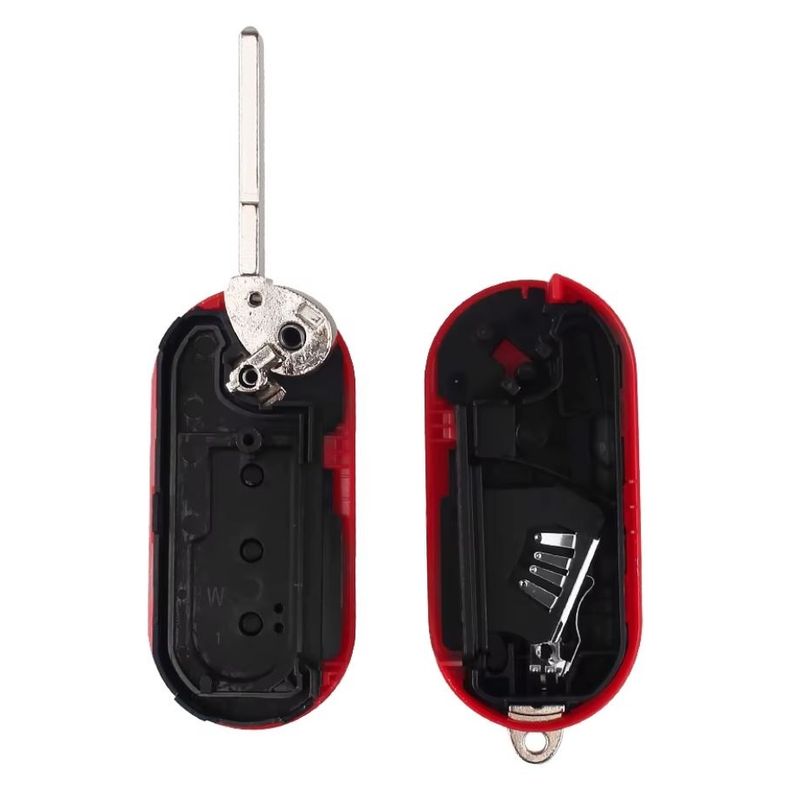 Auto si Moto - Electronice auto - Accesorii electronice auto - Carcasa cheie auto tip briceag Techstar pentru Fiat, Citroen si Peugeot cu 3 butoane, Compatibila cu Modele 500, Panda - Infinity.ro