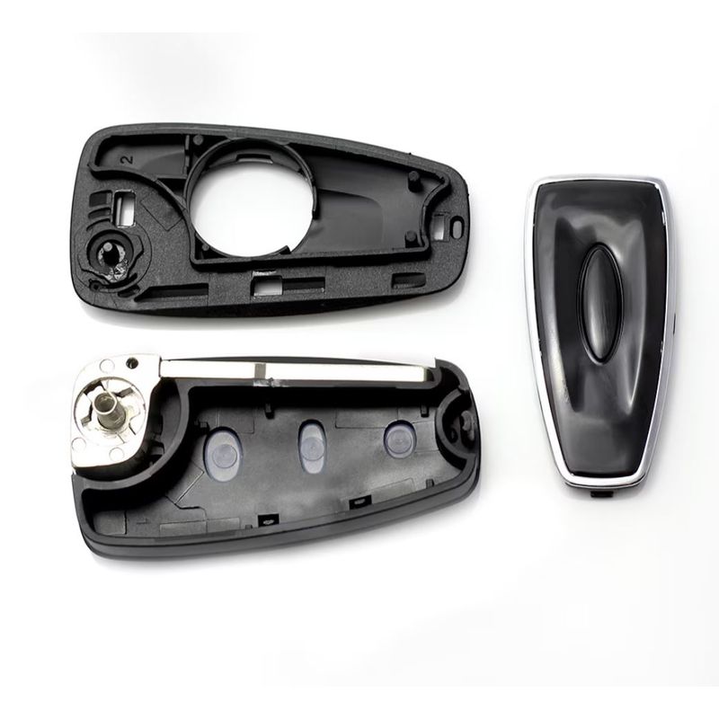 Auto si Moto - Electronice auto - Accesorii electronice auto - Carcasa Cheie Ford tip briceag, 3 Butoane, compatibila Mondeo, Focus, S-Max, Galaxy, C-Max, Transit Connect, modele - Infinity.ro