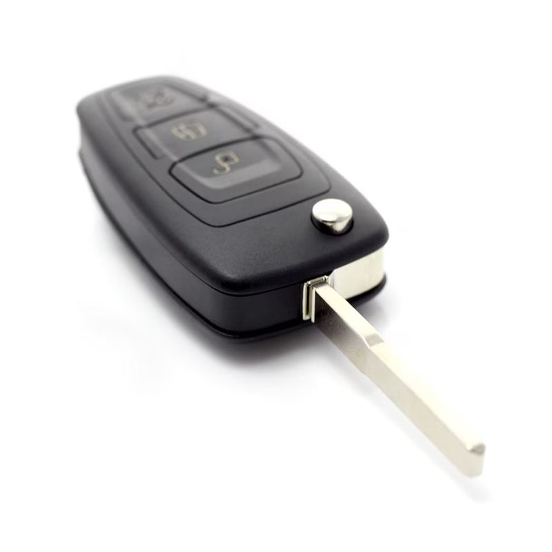 Auto si Moto - Electronice auto - Accesorii electronice auto - Carcasa Cheie Ford tip briceag, 3 Butoane, compatibila Mondeo, Focus, S-Max, Galaxy, C-Max, Transit Connect, modele - Infinity.ro