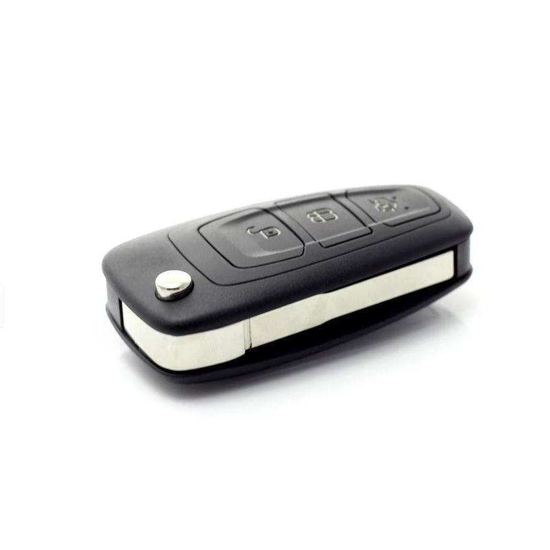 Auto si Moto - Electronice auto - Accesorii electronice auto - Carcasa Cheie Ford tip briceag, 3 Butoane, compatibila Mondeo, Focus, S-Max, Galaxy, C-Max, Transit Connect, modele - Infinity.ro