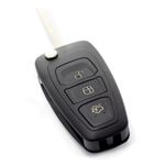Auto si Moto - Electronice auto - Accesorii electronice auto - Carcasa Cheie Ford tip briceag, 3 Butoane, compatibila Mondeo, Focus, S-Max, Galaxy, C-Max, Transit Connect, modele - Infinity.ro