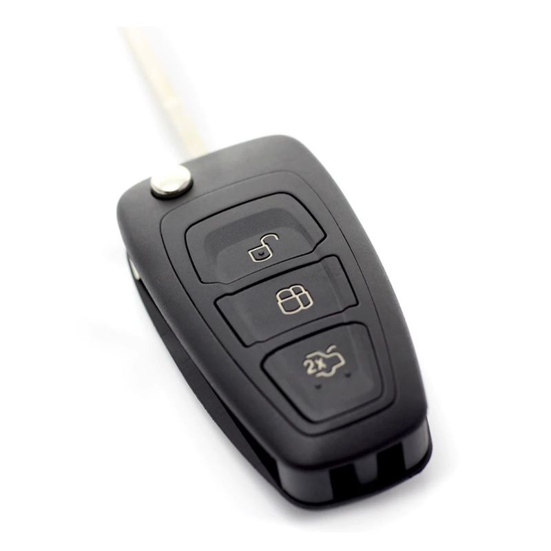 Auto si Moto - Electronice auto - Accesorii electronice auto - Carcasa Cheie Ford tip briceag, 3 Butoane, compatibila Mondeo, Focus, S-Max, Galaxy, C-Max, Transit Connect, modele - Infinity.ro